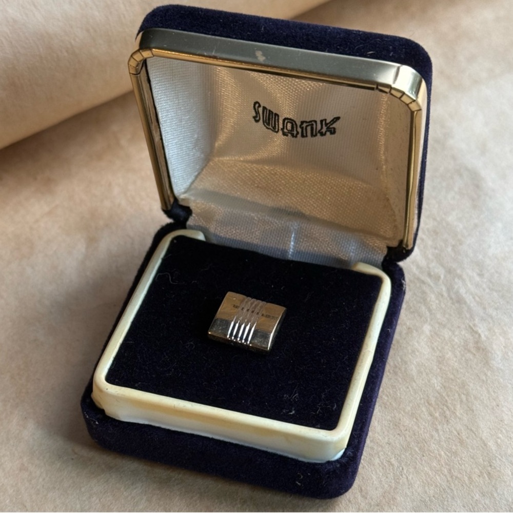 Swank Gold Tie pin in Box